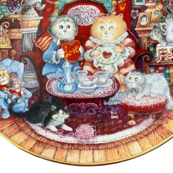 Franklin Mint Heirloom Bill Bell Whisker Wuv Collector Plate - Picture 2 of 10